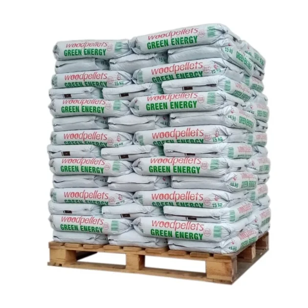 Pellet Énergie Verte – Palette de 65 sacs de 15 kg